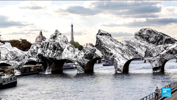 Paris’ Iconic Bridge Transforms into Immersive Art Cave by JR