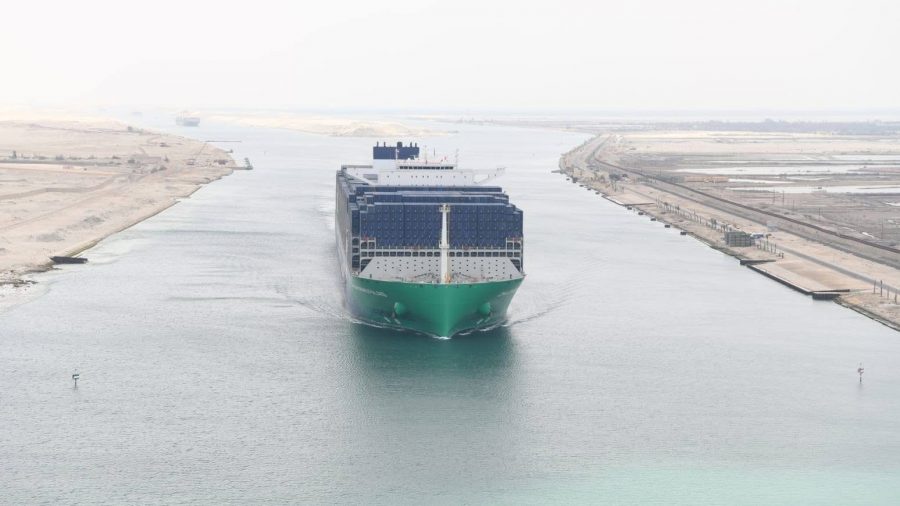 LNG Ship Transits Suez