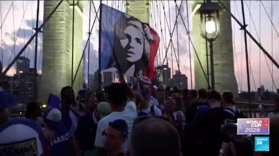 French Fans Take Over Brooklyn Bridge Amid Rising Tensions Before Sweden Clash