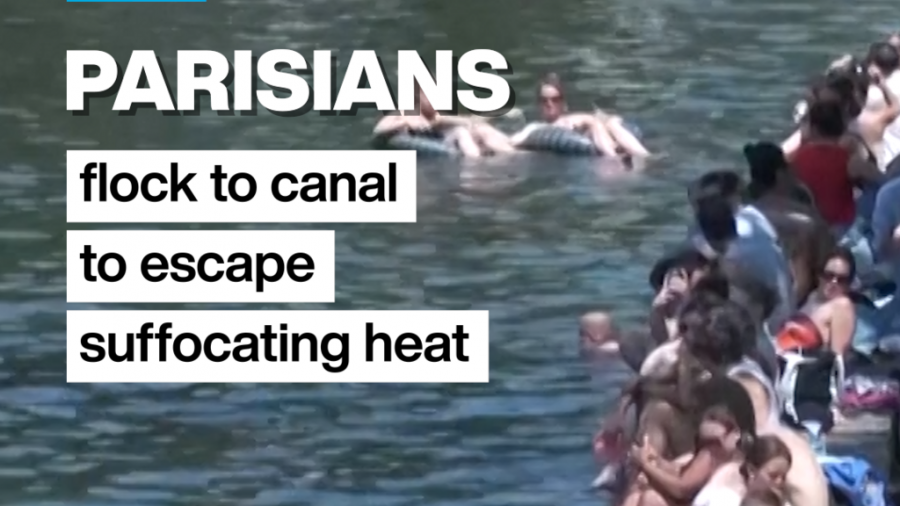 Parisians Seek Relief as Historic Heatwave Hits France