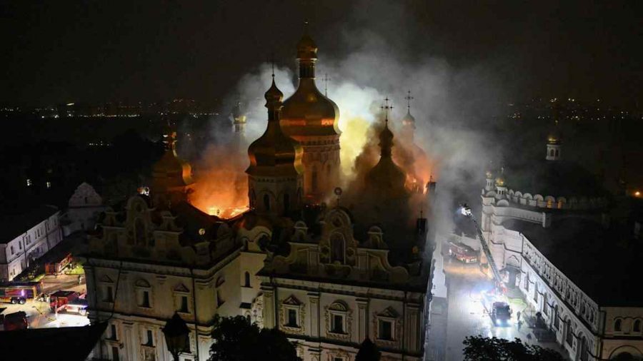 Historic Kyiv Cathedral Damaged in Massive Russian Missile Strike