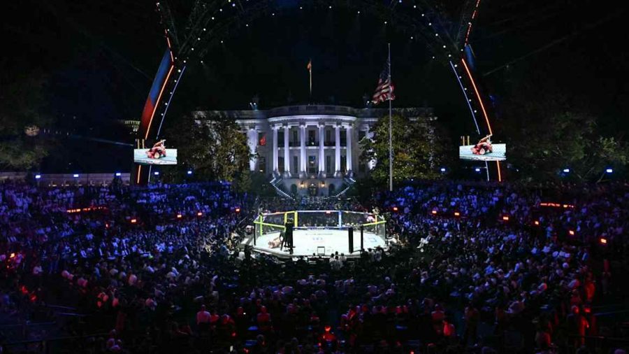 Trump Hosts UFC Spectacle at White House on His 80th Birthday