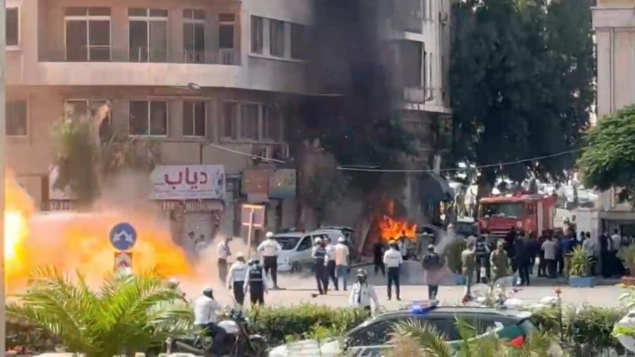 Explosions Rock Damascus During Macron’s Landmark Visit Amid Tensions