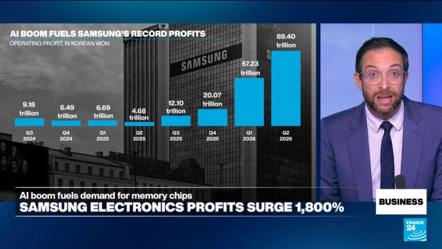 Samsung Electronics Sees Record 1,800% Profit Surge Amid AI Spending Boom