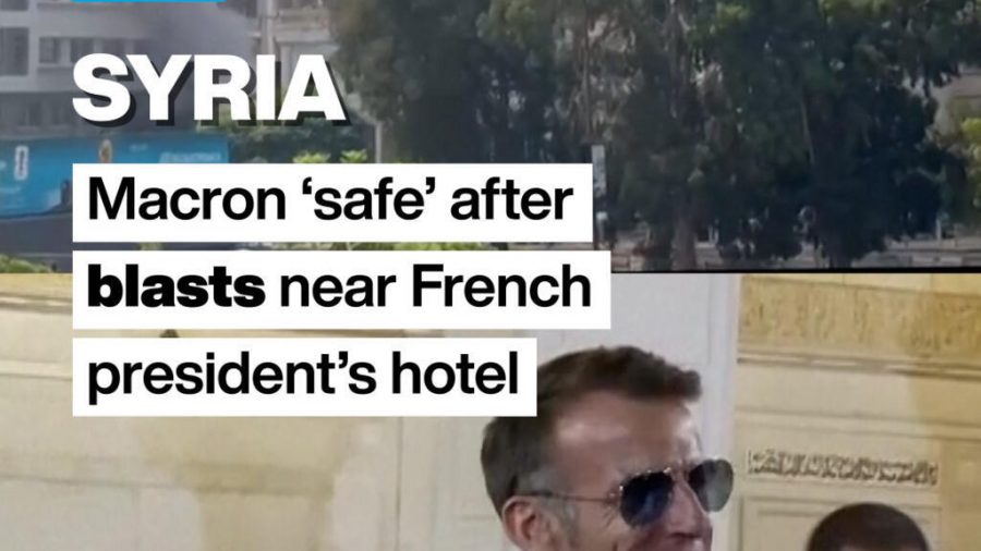 Explosions Rattle Damascus as Macron Concludes Visit to Syria
